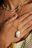 Baroque Pearl Charm Necklace CZ Detail Necklace Stack Design