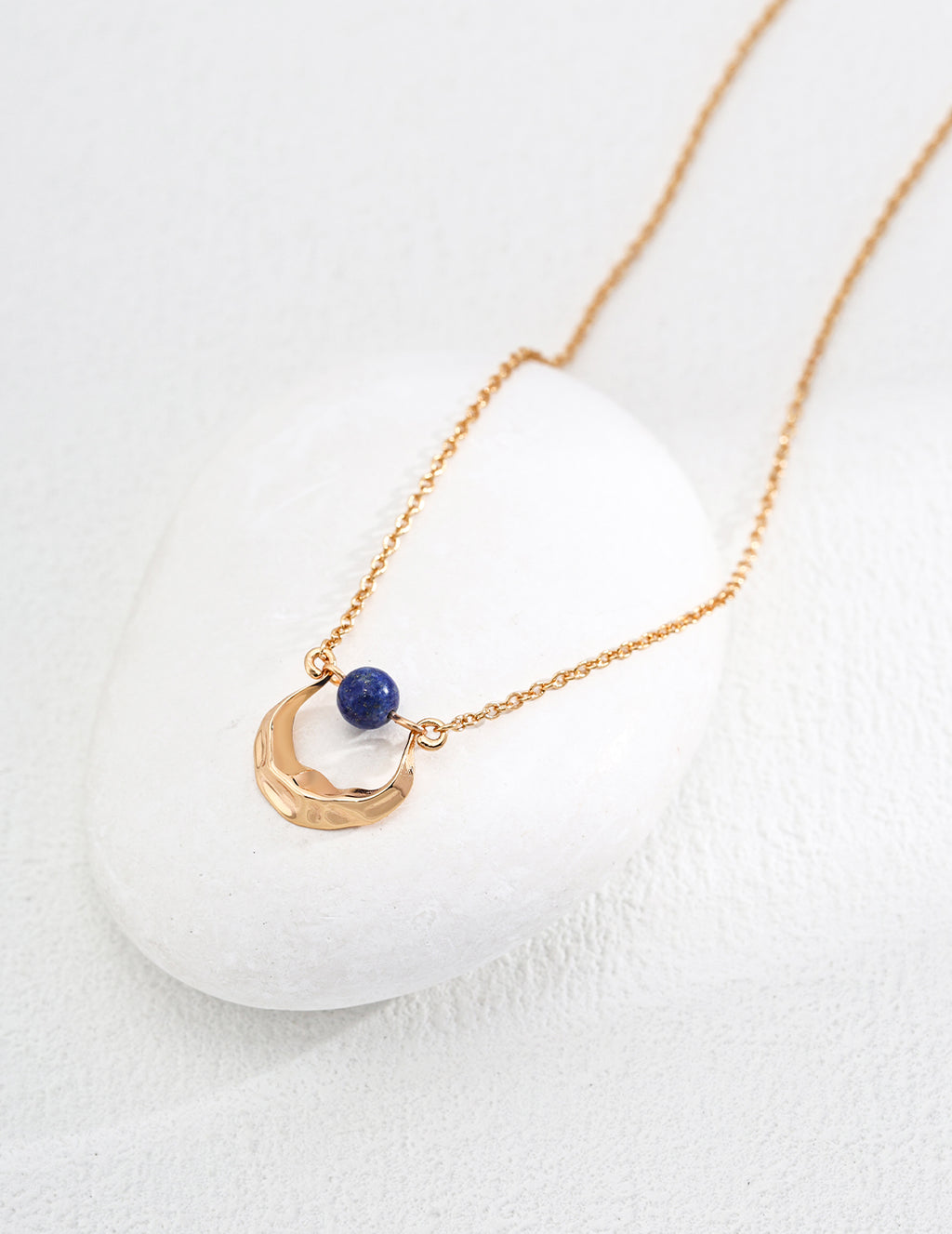 Lapis Lazuli Sterling Silver Charm Necklace