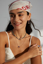 Lapis Lazuli Sterling Silver Charm Necklace