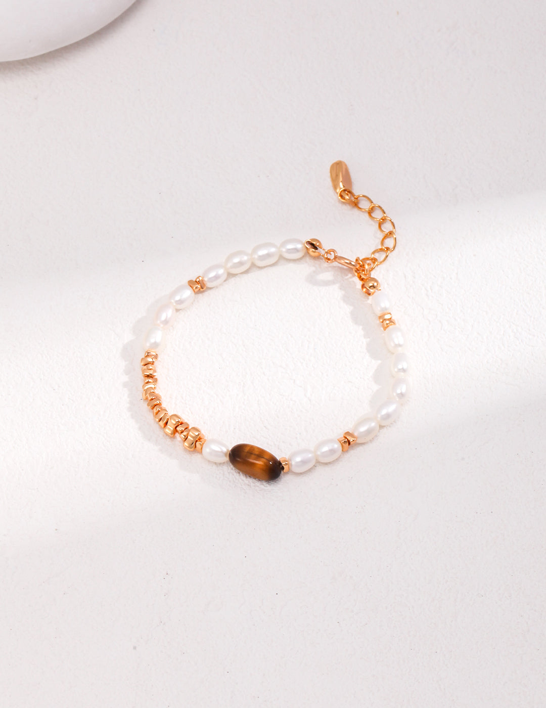 Tiger’s Eye Pearl Chain Bracelet – Natural Beaded Bracelet Designs