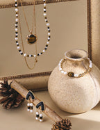 Tiger’s Eye Pearl Chain Bracelet – Natural Beaded Bracelet Designs