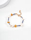 Pearl Agate Amber Chain Bracelet – Mixed Beaded Bracelet Designs