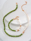 Bamboo Pearl Charm Necklace