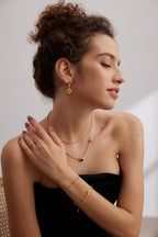 Green Zirconia Sterling Silver Ring Minimalist Dainty Stackable Rings
