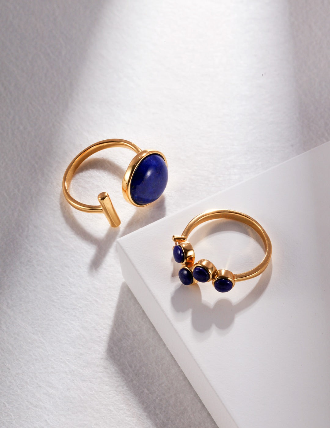 Lapis Lazuli Sterling Silver Ring – Dainty Minimalist Stackable Ring