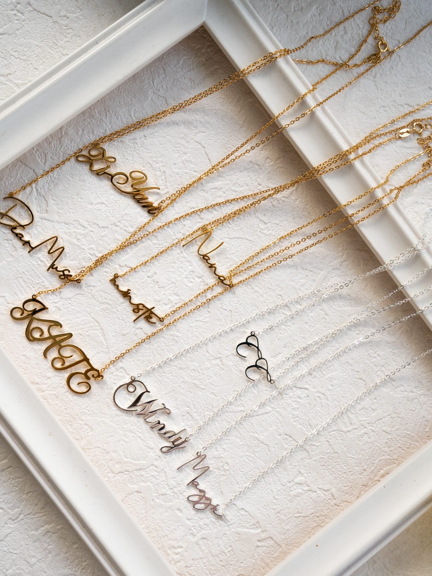 Custom Letter Charm Necklace – Personalized Necklace Stack Design