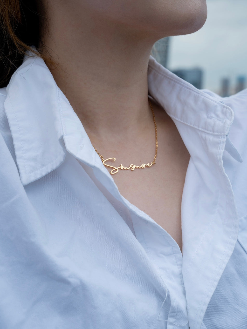 Custom Letter Charm Necklace – Personalized Necklace Stack Design
