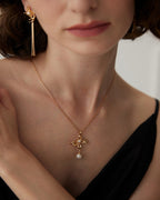 Pearl Sterling Silver Charm Necklace – Minimalist Necklace Stack Design