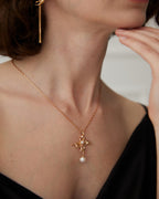 Pearl Sterling Silver Charm Necklace – Minimalist Necklace Stack Design