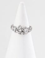 Lava Heart Zirconia Sterling Silver Ring – Dainty Stackable Ring