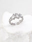 Lava Heart Zirconia Sterling Silver Ring – Dainty Stackable Ring