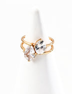 Minimalist Zirconia Sterling Silver Ring Dainty Stackable Ring