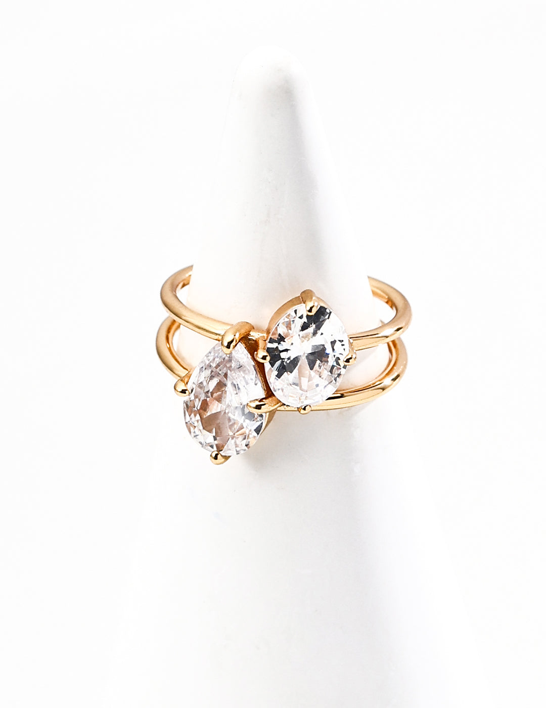 Minimalist Zirconia Sterling Silver Ring Dainty Stackable Ring
