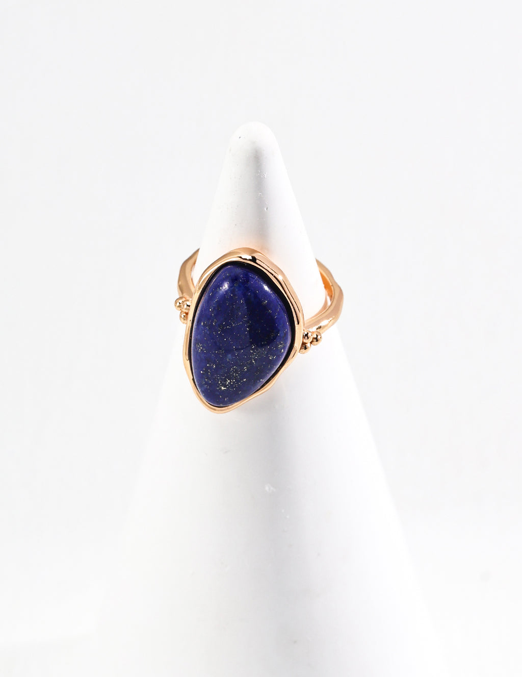 Celestial Lapis Lazuli Sterling Silver Ring – Dainty Stackable Ring