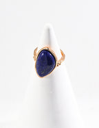 Celestial Lapis Lazuli Sterling Silver Ring – Dainty Stackable Ring
