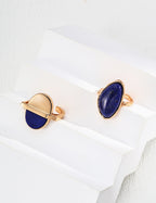 Celestial Lapis Lazuli Sterling Silver Ring – Dainty Stackable Ring