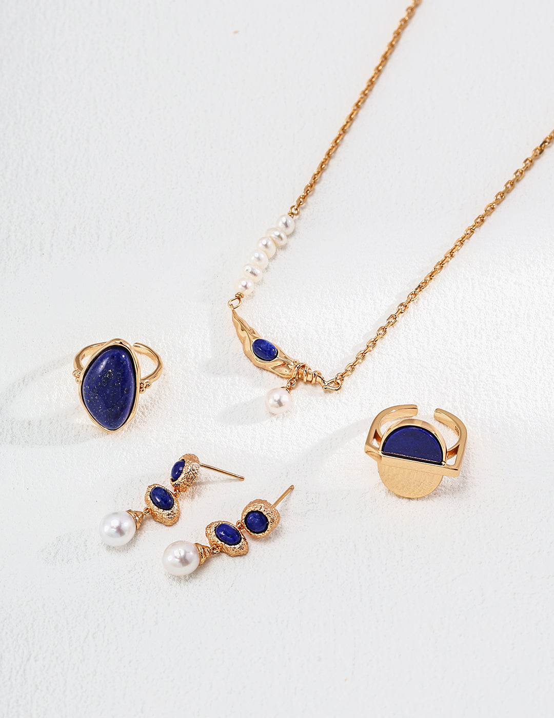 Celestial Lapis Lazuli Sterling Silver Ring – Dainty Stackable Ring