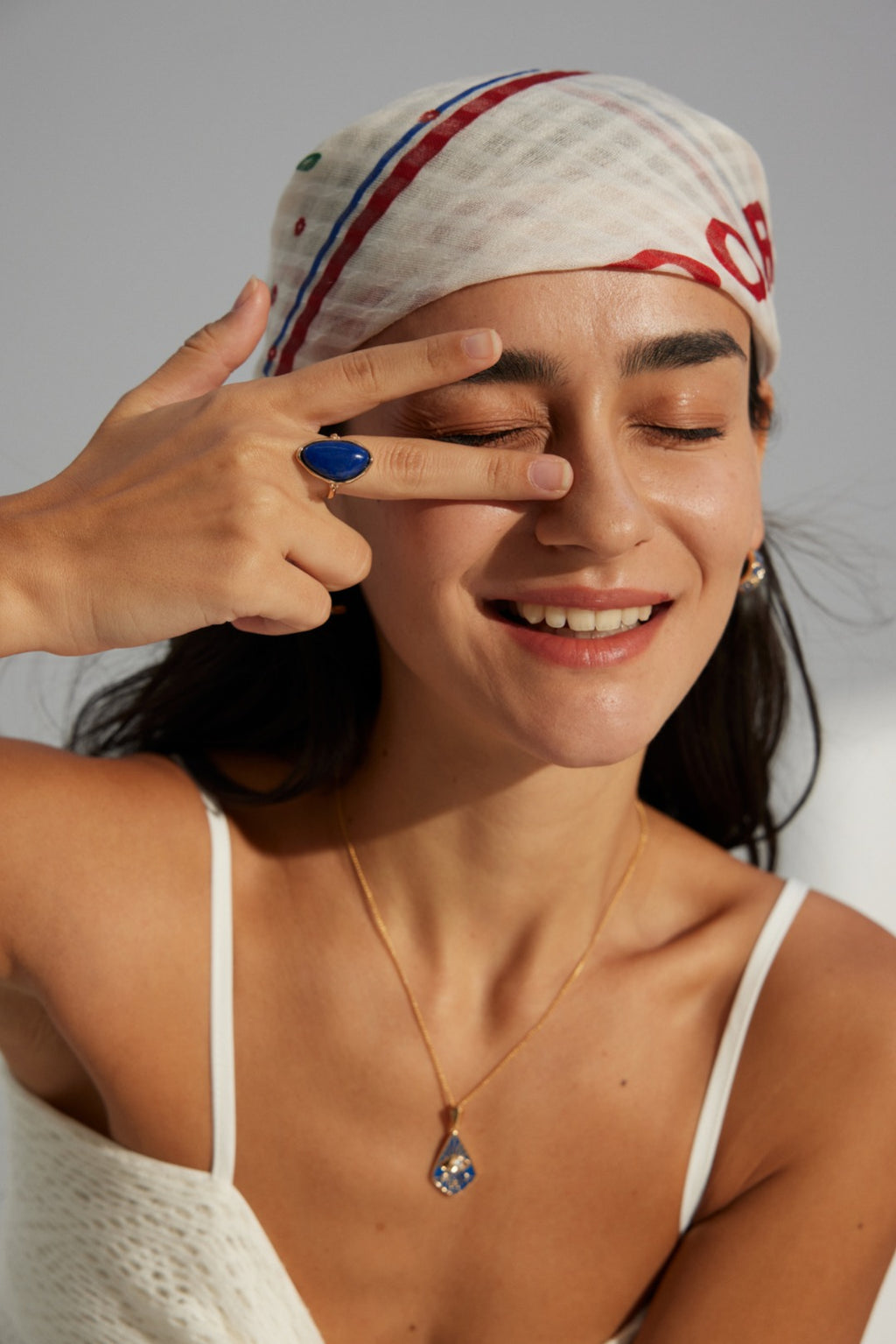 Celestial Lapis Lazuli Sterling Silver Ring – Dainty Stackable Ring