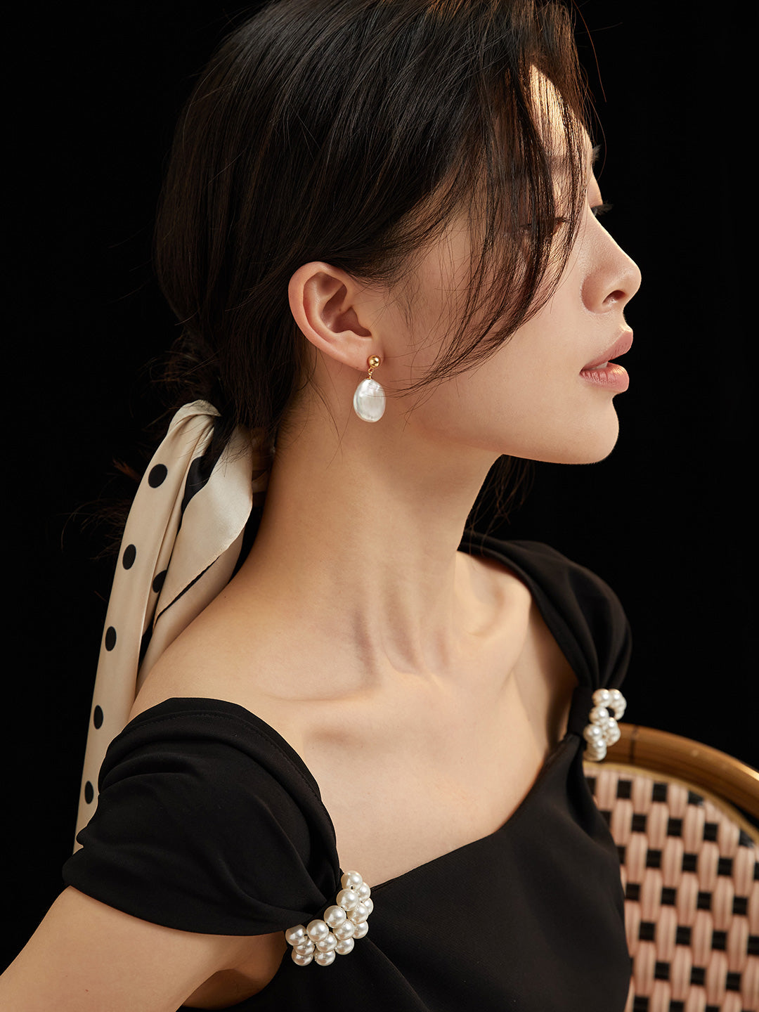 Baroque Pearl Drop Earrings