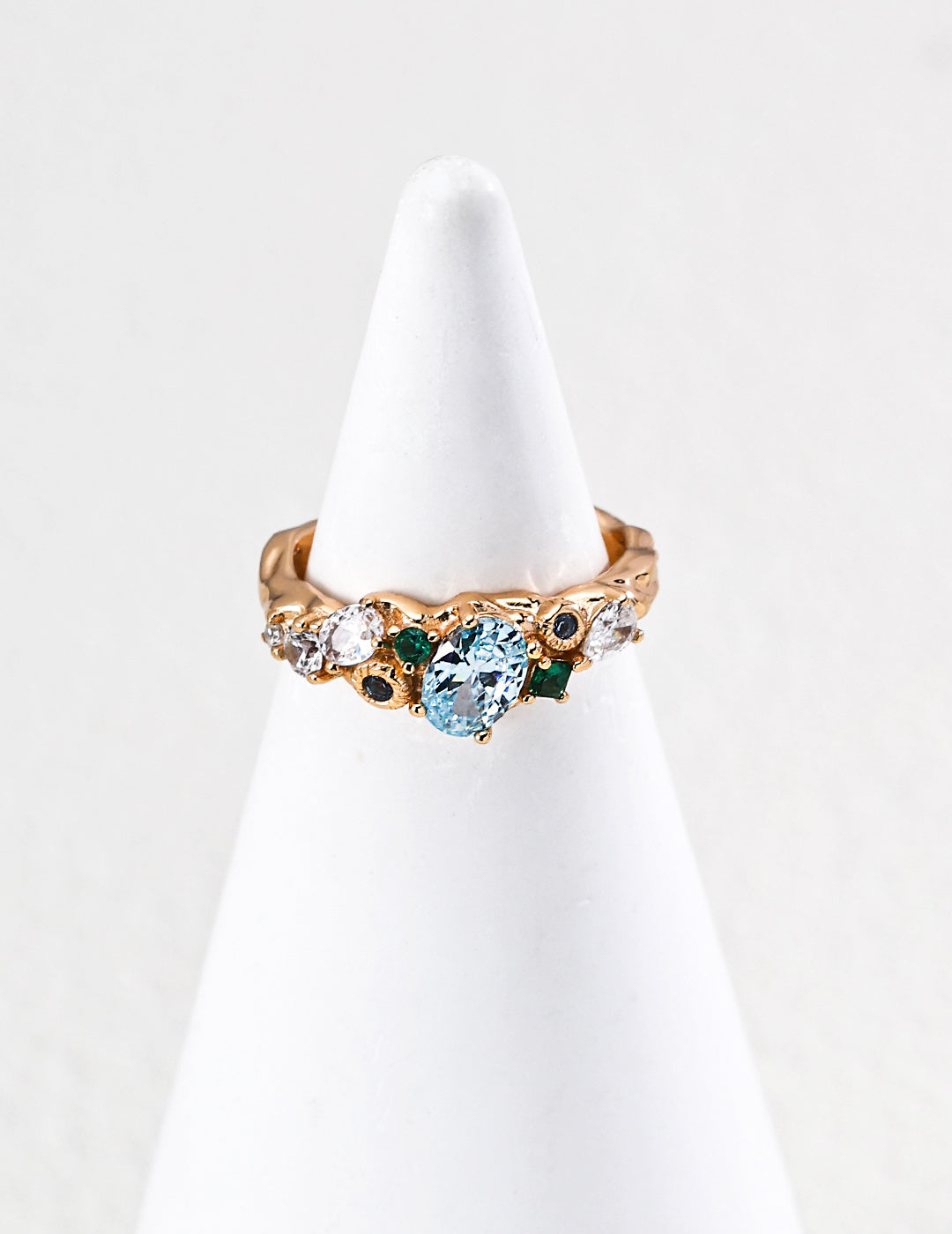 Forest Heartbeat Zircon Sterling Silver Ring