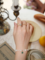 Forest Heartbeat Zircon Sterling Silver Ring