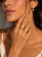 Forest Heartbeat Zircon Sterling Silver Ring